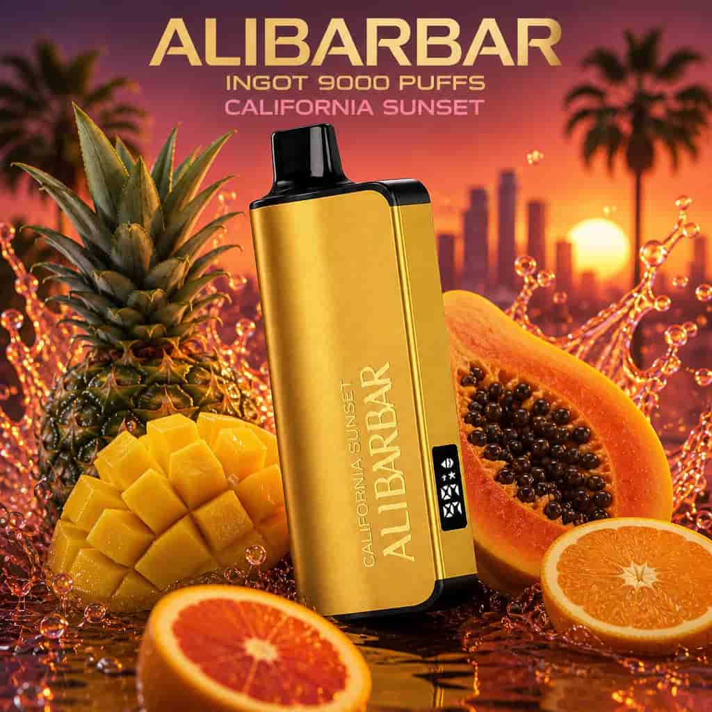 ALIBARBAR INGOT 9000 PUFFS-California Sunset